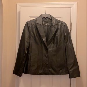East 5th Black Leather Jacket